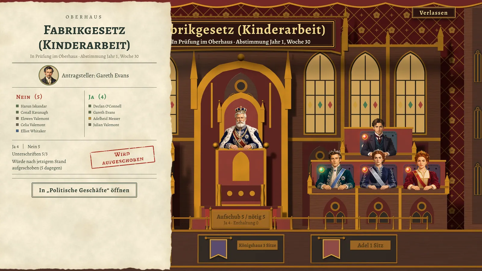 Unterhaus und Oberhaus